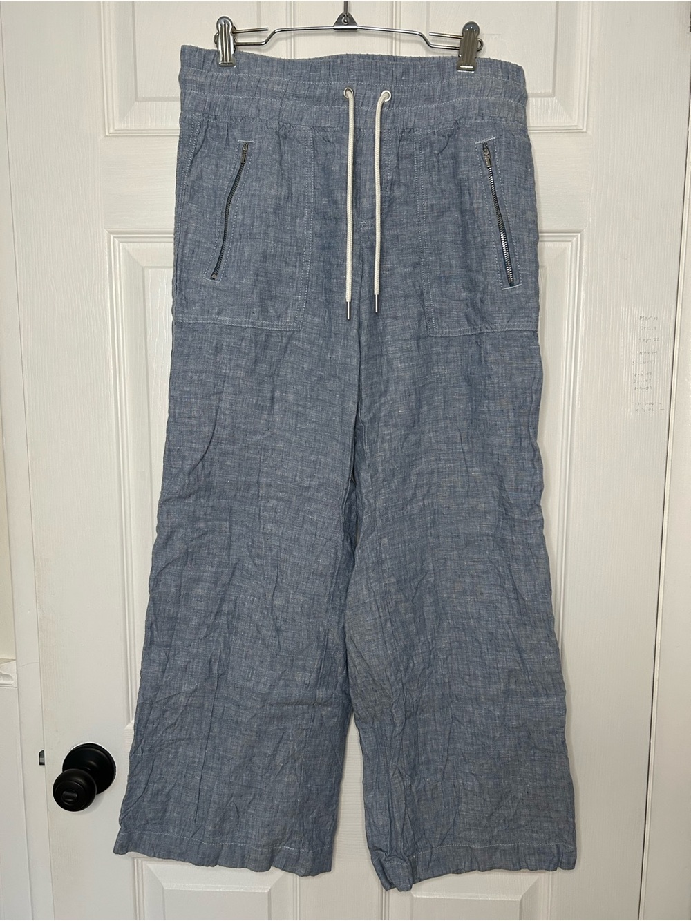 Athleta Cabo Linen Wide Leg Pants - Picture 4 of 16